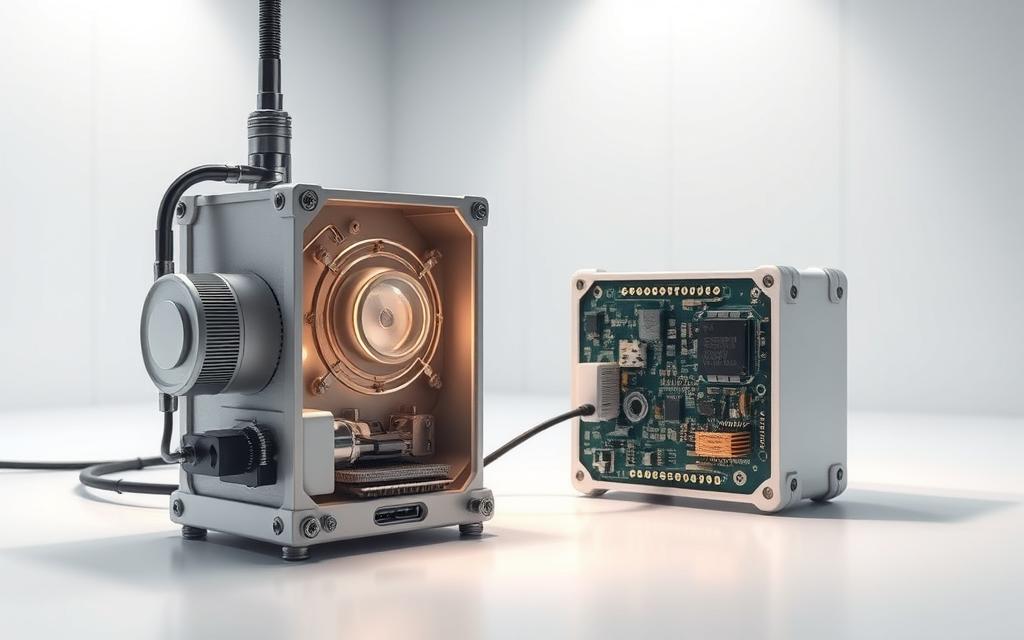 LiFi transmitter and receiver components